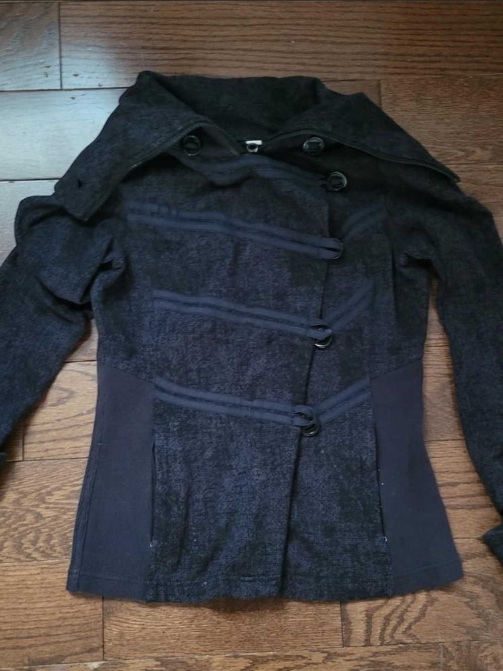 lululemon athletica Black Asymmetric Toggle Blazer Jacket